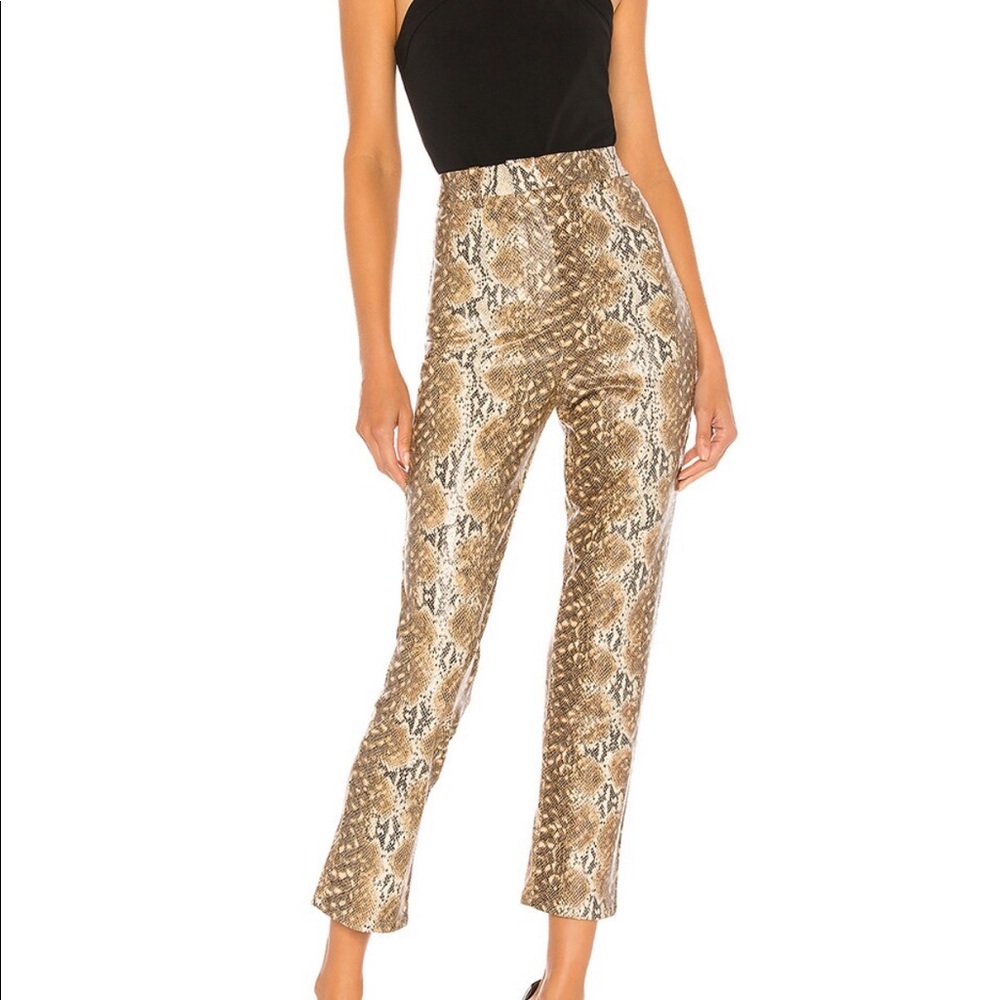 Lovers + Friends x Revolve Indra Pant in Snake Skin Size M/L - Picture 3 of 7